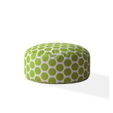 Indoor BIG DOT Kiwi Round Zipper Pouf - Stuffed - Extra Beads Included - 24in dia x 20in tall B06894181
