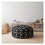 Indoor BUSTER Black Round Zipper Pouf - Stuffed - Extra Beads Included - 24in dia x 20in tall B06894197