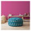 Indoor JENNI Bright Turquoise Round Zipper Pouf - Cover Only - 24in dia x 20in tall B06894212