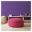 Indoor DINER DOT Hot Pink/White Round Zipper Pouf - Cover Only - 24in dia x 20in tall B06894244