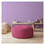 Indoor DIPPITY Hot Pink/White Round Zipper Pouf - Cover Only - 24in dia x 20in tall B06894256