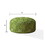 Indoor RIGEL Green Round Zipper Pouf - Cover Only - 24in dia x 20in tall B06894292