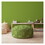 Indoor RIGEL Green Round Zipper Pouf - Stuffed - Extra Beads Included - 24in dia x 20in tall B06894293