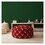 Indoor MOOSE MANIA Bright Red Round Zipper Pouf - Cover Only - 24in dia x 20in tall B06894308