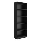 TUHOME Home 4 Shelves Bookcase with Multi-Tiered Storage -Black -Office B070137818