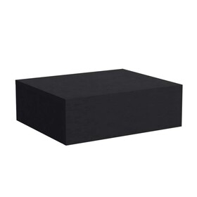 TUHOME Milano Floating Nightstand, Wall-Mounted with Drawer -Black -Bedroom B070137825