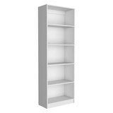 TUHOME Home 4 Shelves Bookcase with Multi-Tiered Storage -White -Office B070137828