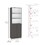 TUHOME Home 2-Door Bookcase, Modern Storage Unit with Dual Doors and Multi-Tier Shelves -Matt Gray / White -Office B070137837