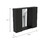 Artemisa Medicine Cabinet, Double Door, Mirror, One External Shelf -Black B07091764