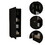 Belleria Single Door Pantry with Four Interior Shelves -Black B07091832