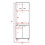 Della 60 Kitchen Pantry with Countertop, Closed & Open Storage -White B07091844