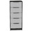 Kaia 5 Drawer Dresser, Vertical Dresser -Smokey Oak / White B07091874