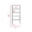 Kaia 5 Drawer Dresser, Vertical Dresser -Smokey Oak / White B07091874
