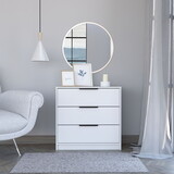 Kaia 3 Drawers Dresser, Superior Top -White B07091879