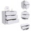 Kaia 3 Drawers Dresser, Superior Top -White B07091879