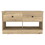 Hamilton Storage Bench, Two Open Shelves, Two Drawers -Light Oak B07091911