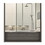 Jaspe Mirror Cabinet, Three Internal Shelves, One Open Shelf, Double Door Cabinet -Light Gray B07091915
