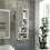 Mila Bathroom Cabinet, Two Internal Shelves, Two External Shelves, Single Door -White B07091955