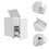 Ventus Bathroom Storage Cabinet, Liftable Top, One Drawer -White B07091999