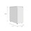 Ventus Bathroom Storage Cabinet, Liftable Top, One Drawer -White B07091999