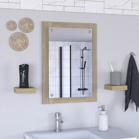 Vanguard Bathroom Mirror, Frame, Looking Glass -Light Pine B07092005