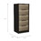 Kaia 5 Drawer Dresser, Vertical Dresser -Black / Pine B07092018