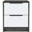 Kaia Nightstand, Two Drawers, Metal Handle -Smokey Oak / White B07092019