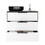 Kaia 3 Drawers Dresser, Superior Top -Smokey Oak / White B07092022