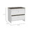Otom Nightstand, Superior Top, One Open Shelf, One Drawer, Four Legs -Smokey Oak / White B07092045