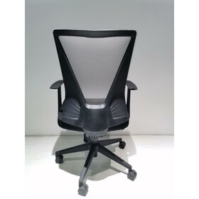 Cox Office Chair, Nylon Base Black, Fixed Armrest -Black / Smoke B07092082