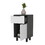 Kaia Z Nightstand, One Drawer, One Cabinet, Four Legs, Superior Top -Smokey Oak / White B07092090