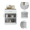 Mayorca Multistorage Pantry Cabinet, One Drawer, Two Interior Shelves -White / Light Oak B07092094