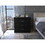 Melia Three Drawer Dresser, Superior Top, Metal Hardware -Black B07092095