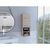 Mila Bathroom Cabinet, Two Interior Shelves, Two External Shelves, Single Door Cabinet -Light Gray B07092098