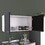 Napoles Wall Cabinet, Two Shelves, Double Door -Black B07092103