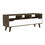 Oslo TV Stand for TV&#180;s up 51", Two Drawers, Four Legs, Three Open Shelves -Dark Brown / White B07092107