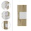 Vanguard Medicine Cabinet, Three Shelves, Single Door Cabinet -White / Light Oak B07092115