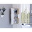 Vanguard Medicine Cabinet, Three Shelves, Single Door Cabinet -White / Light Oak B07092115