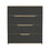 Zoe Dresser, Superior Top, Four Drawers -Black / Light Oak B07092120