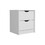 Basilea 2 Drawers Nightstand, Pull Out System -White B07092137