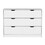 Basilea 4 Drawers Dresser, 2 Cabinets -White B07092139