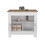 Arlet Kitchen Island Two Door Cabinet and Shelf