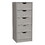 Basilea 5 Drawers Tall Dresser, Pull Out System B070P173185