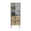 Huna Tall Dresser, Unit with Door, 2 Drawers, and Open Shelves