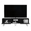 Vassel TV Stand, Entertainment Unit with Hinged Drawers and Hairpin Legs