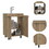 Khari 24" Floor Cabinet, Double Door, Two Shelves -Light Oak B070S00050
