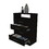 Continental Dresser, Superior Top, Four Drawers, One Shelf -Black