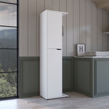 Austin Storage Broom Closet White B070S00340