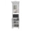 Bombona 80" High Double Cabinet Kitchen Pantry, Storage Cabinet, with Six Shelves for Kitchen, Garage White B070S00357