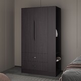 Dakota Armoire with Double Doors, Hanging Rod and Interior Shelves, Freestanding Modern Wardrobe B070S00398